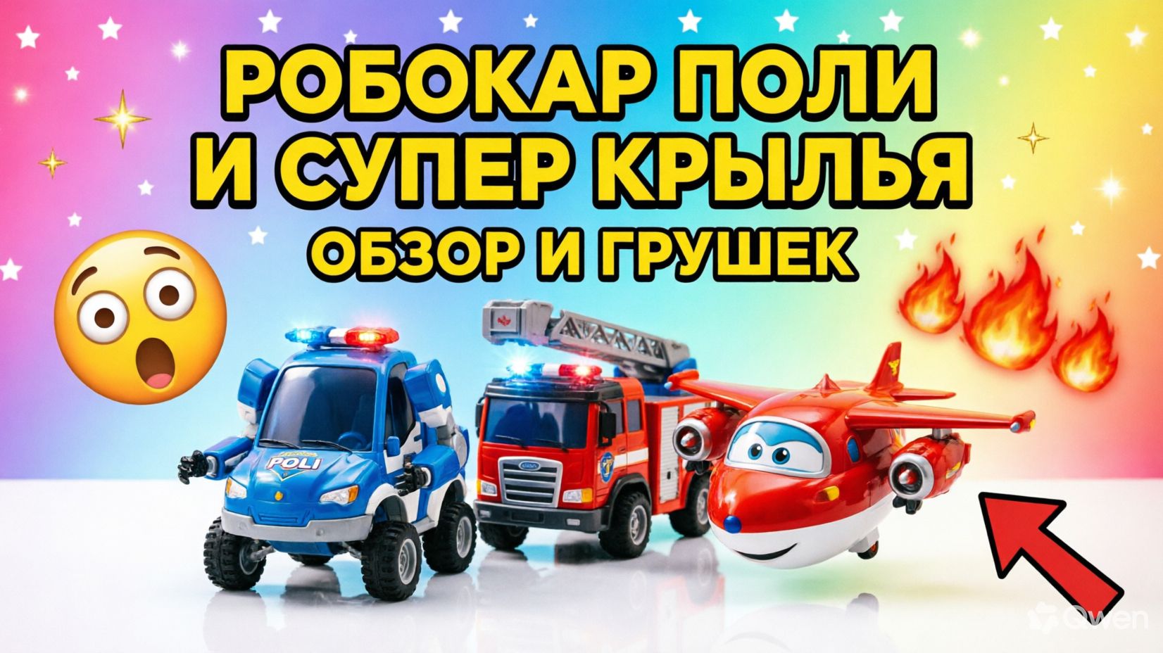Робокар Поли и Супер крылья мультик с игрушками трансформерами 🚗✈️