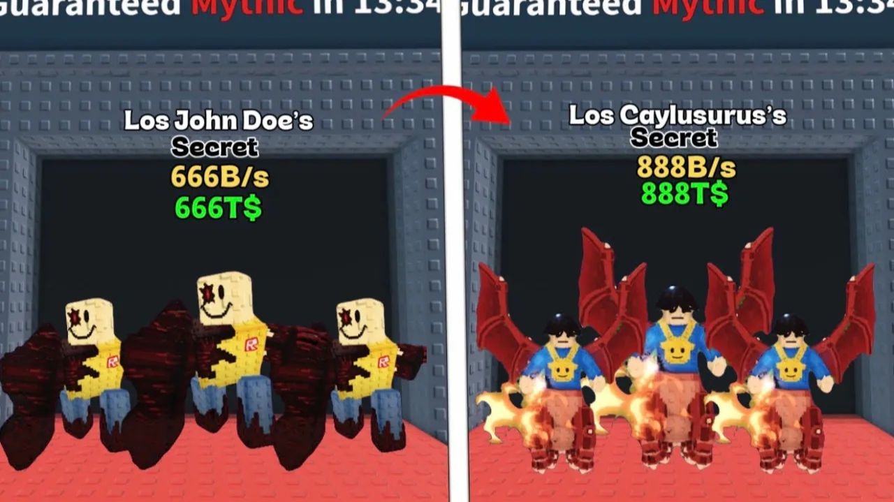 Новые Brainrots Los John Doe и Los Caylusurus — обновление и события