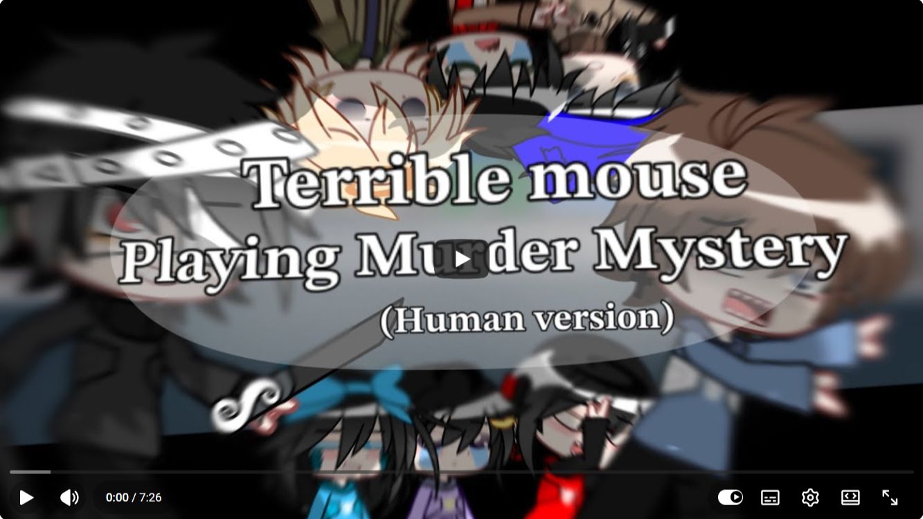 Terrible Mouse [Playing MM2(Roblox)] Version Human^^ #Terriblemouse #MM2 Hope Yall Like It!😼💖
