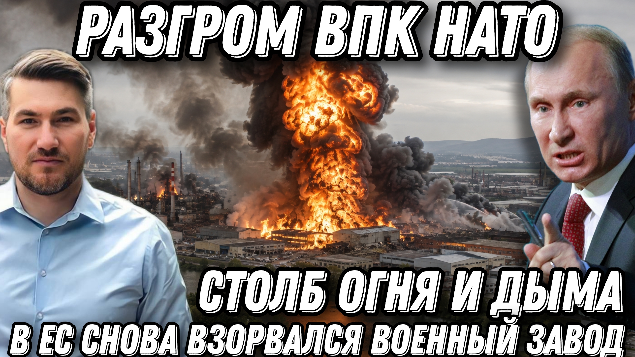 Срочно! Столб огня и дыма -в ЕС снова взорвался военный завод. Разгром ВПК НАТО