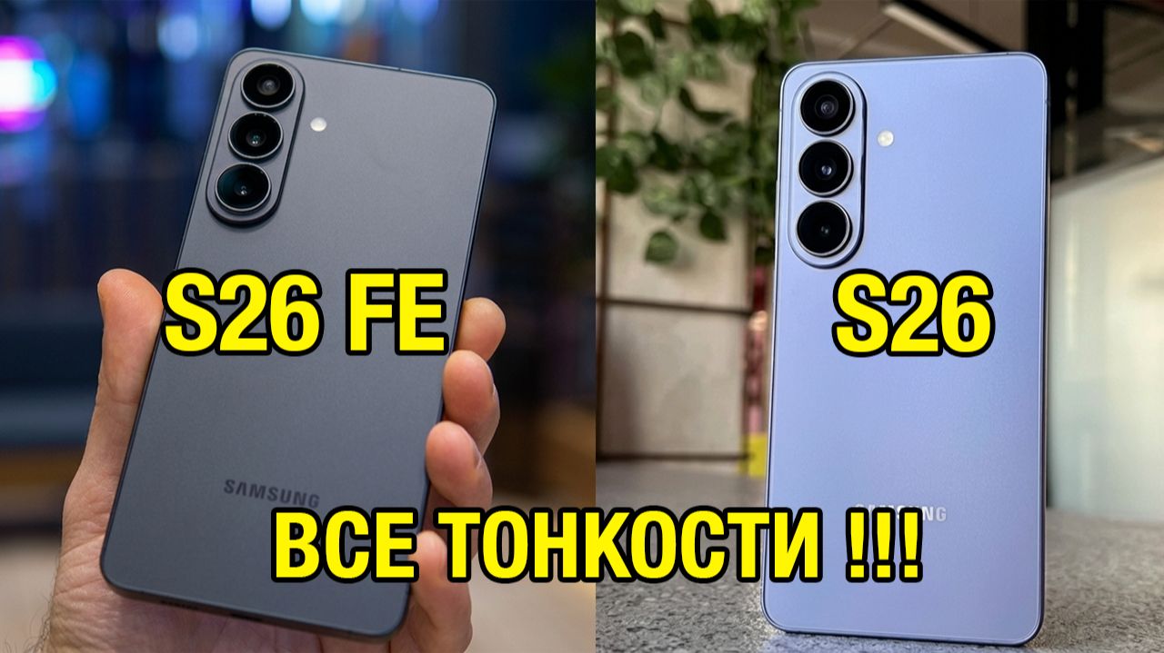 Технический Обзор Сравнения Samsung S26 FE и S26. Добавляем FE и получаем …