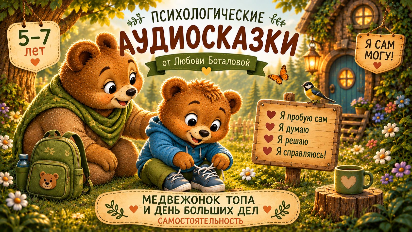 Самостоятельность. Медвежонок Топа и день больших дел (5-7 лет)