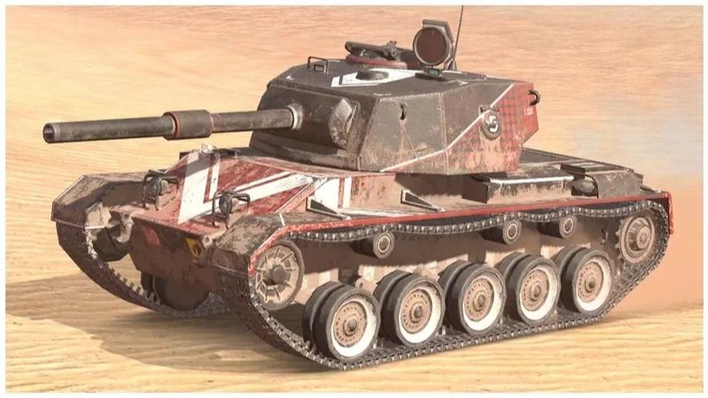 Играем в Tanks Blitz. продолжаем брать отметки на Vickers Light 105.
