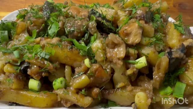 Как у нас жарят КАРТОШКУ с ГРИБАМИ не так как  ВСЕ и ВСЕГДА?
