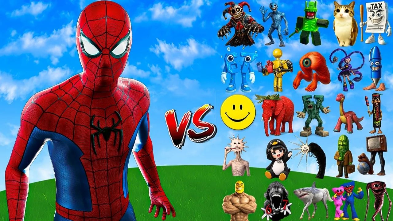 Человек-паук VS все MEME-боссы Minecraft — кто выживет?