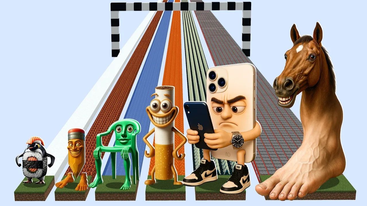 Кто быстрее: новые Italian Brainrot Animal Mobs? 🏁