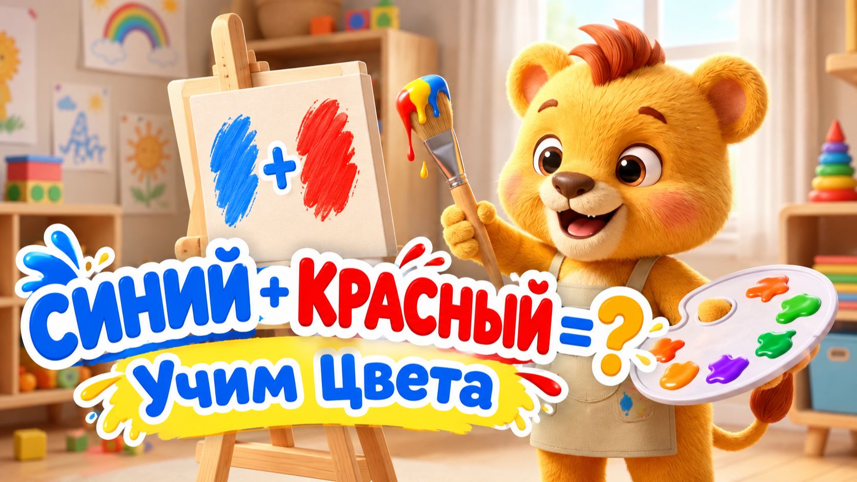 СМЕШИВАЕМ ЦВЕТА! 🎨 Учимся смешивать цвета: зеленый, оранжевый, фиолетовый | Мультик для малышей