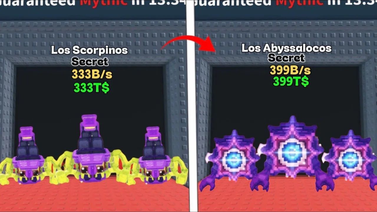 Новые Los Scorpinos и Los Abyssalocos в Steal A Brainrot — ГЛИЧ-обновление и новые события