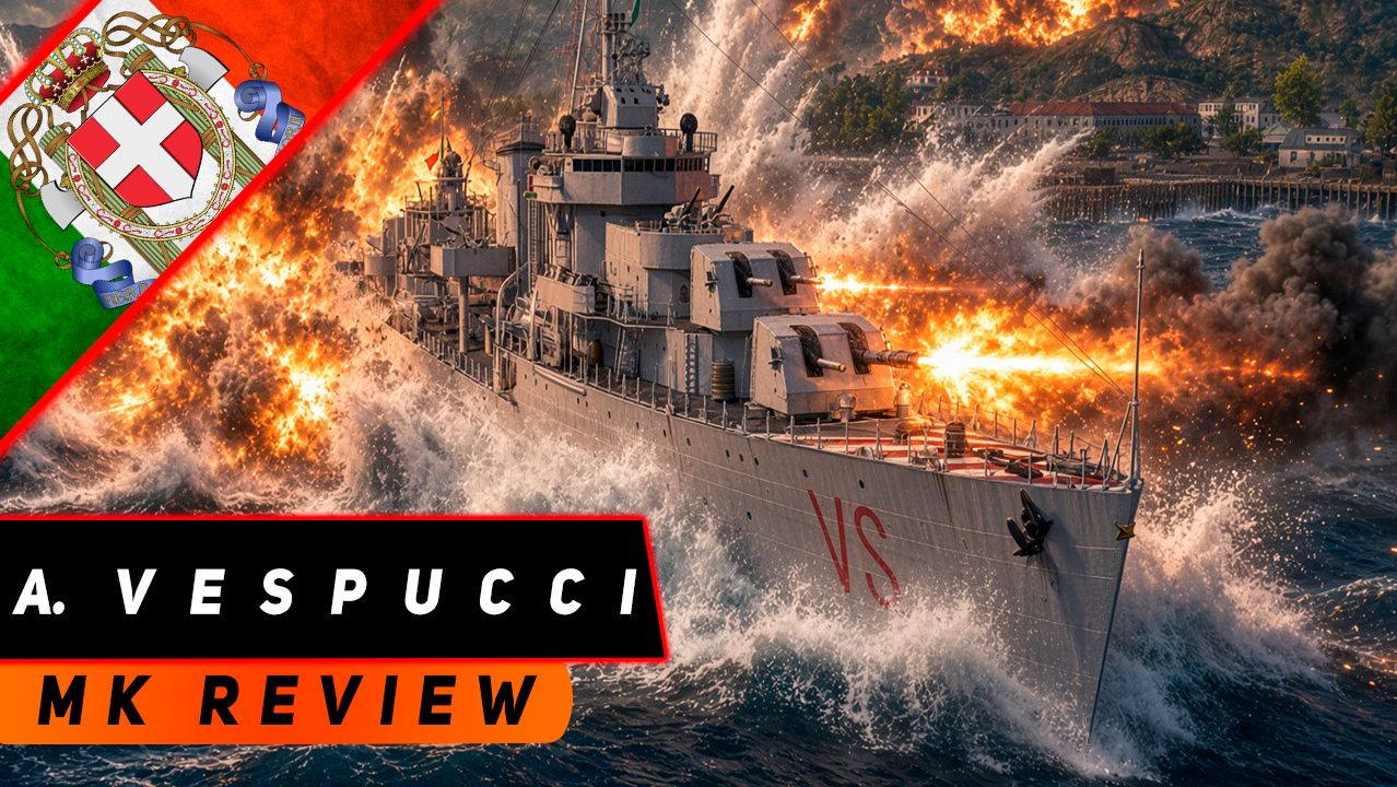 DESTROYER AMERIGO VESPUCCI! WALL OF 15 TORPEDOES! MIR KORABLEY