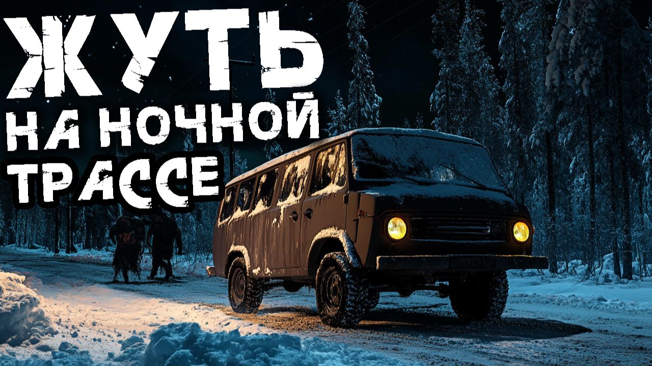 ЖУТЬ НА НОЧНОЙ ТРАССЕ. Страшные истории на ночь про ужасы на дорогах. Страшилки на ночь