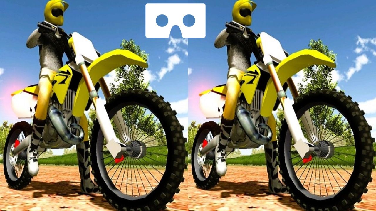 Симулятор Мотокросса 3Д видео для VR очков VR Box 3D SBS