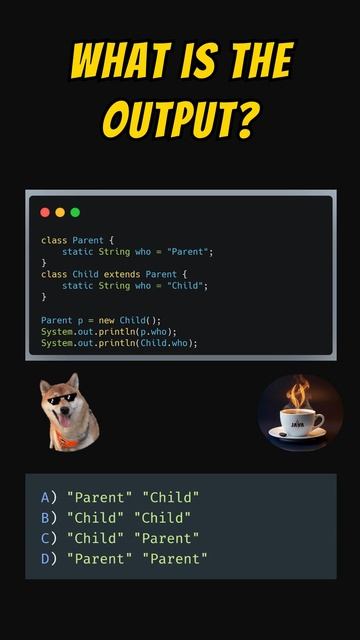 Что выведет этот код со статическими полями? 👇 #java #джава #javaprogramming  #javaee #топ