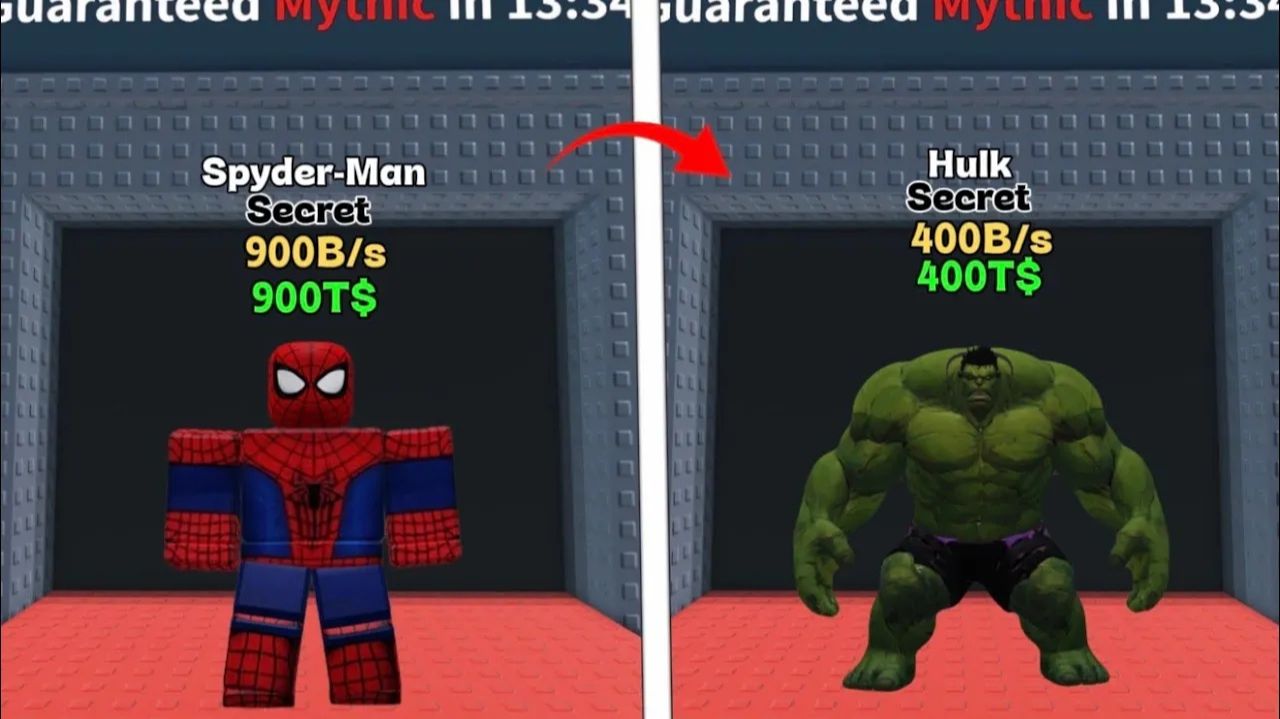 Spyder-Man и Халк в Brainrots — НОВОЕ обновление Spider Man!