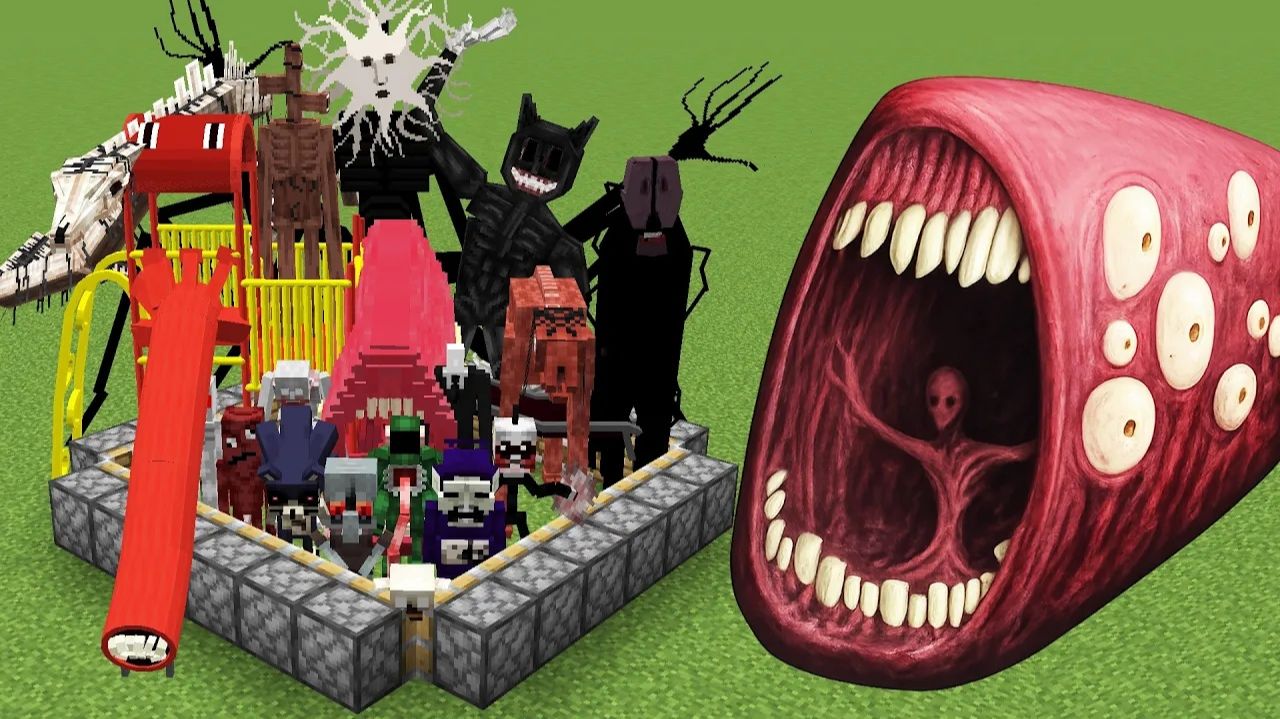 Все Creepypasta-мутанты в Minecraft — жуткая сборка!
