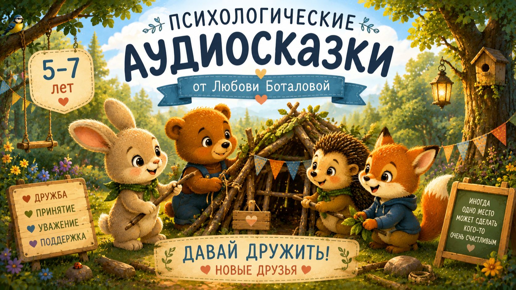 Давай дружить! Психологическая сказка (5-7 лет)
