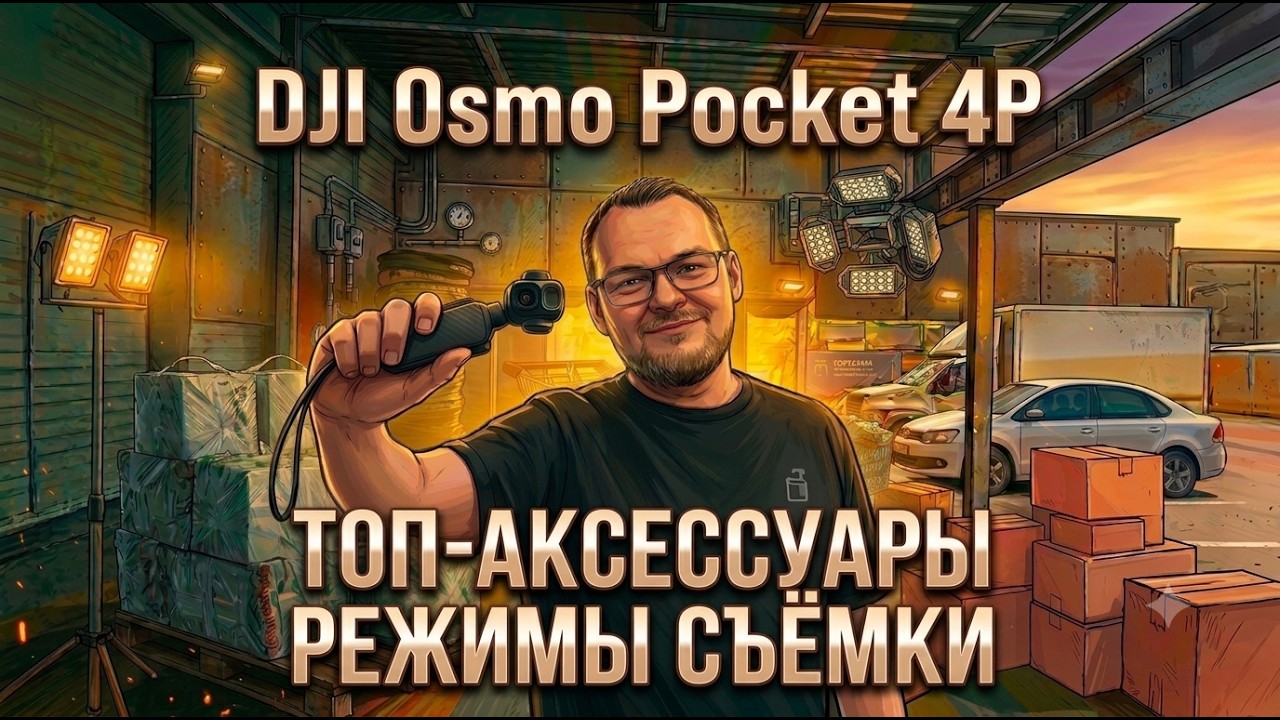 DJI Osmo Pocket 4P аксессуары и настройки камеры