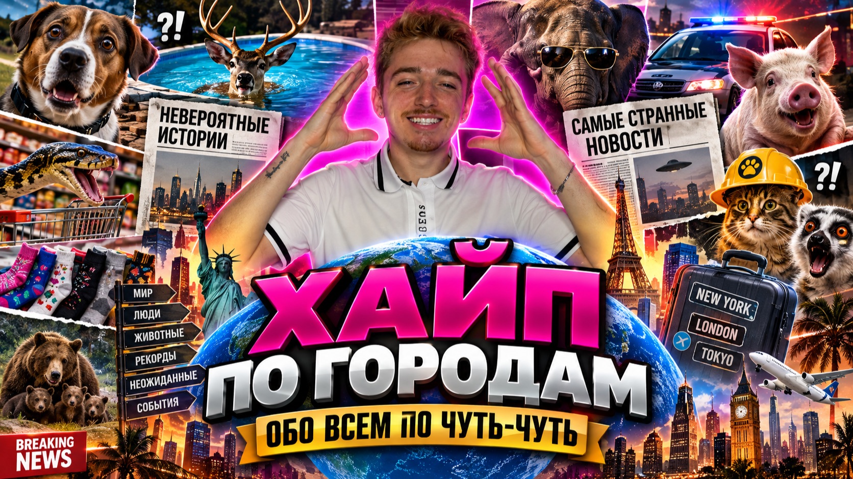 ХАЙП ПО ГОРОДАМ /  ОБО ВСЁМ ПО ЧУТЬ-ЧУТЬ!