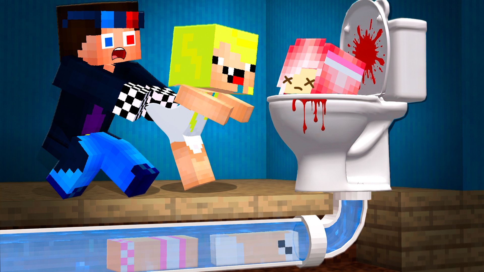 🚽НИКОГДА НЕ САДИСЬ НА УНИТАЗ-ПОЖИРАТЕЛЬ В МАЙНКРАФТ! ШЕДИ MINECRAFT