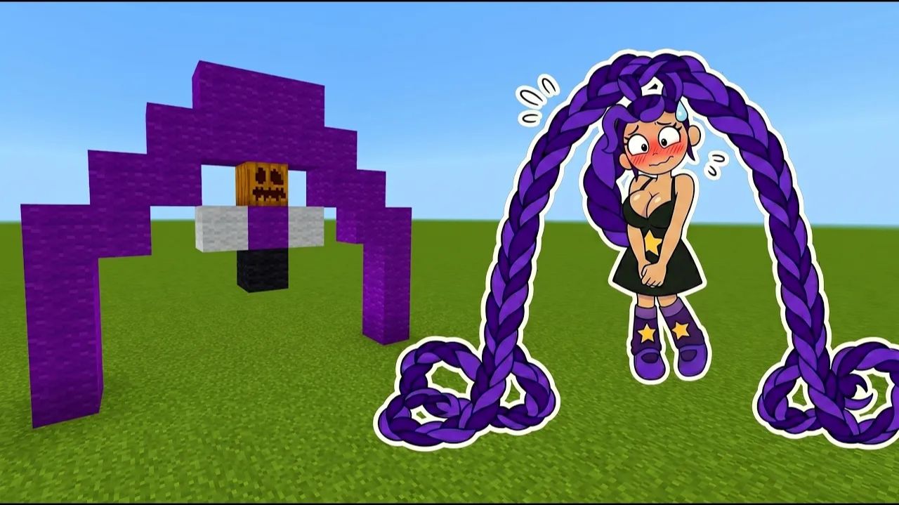 Жуткая Лили ЛавБрейдс из Poppy Playtime в Minecraft!