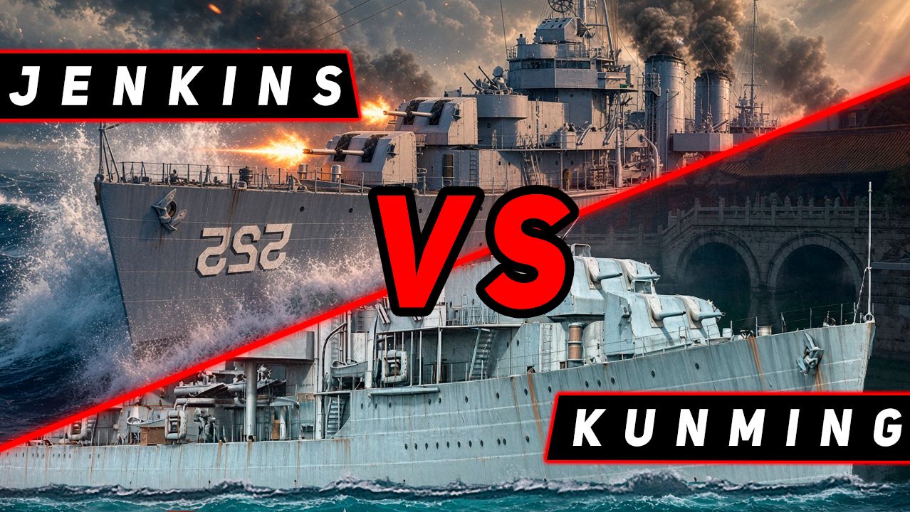 DESTROYER JENKINS VS KUNMING! MIR KORABLEY
