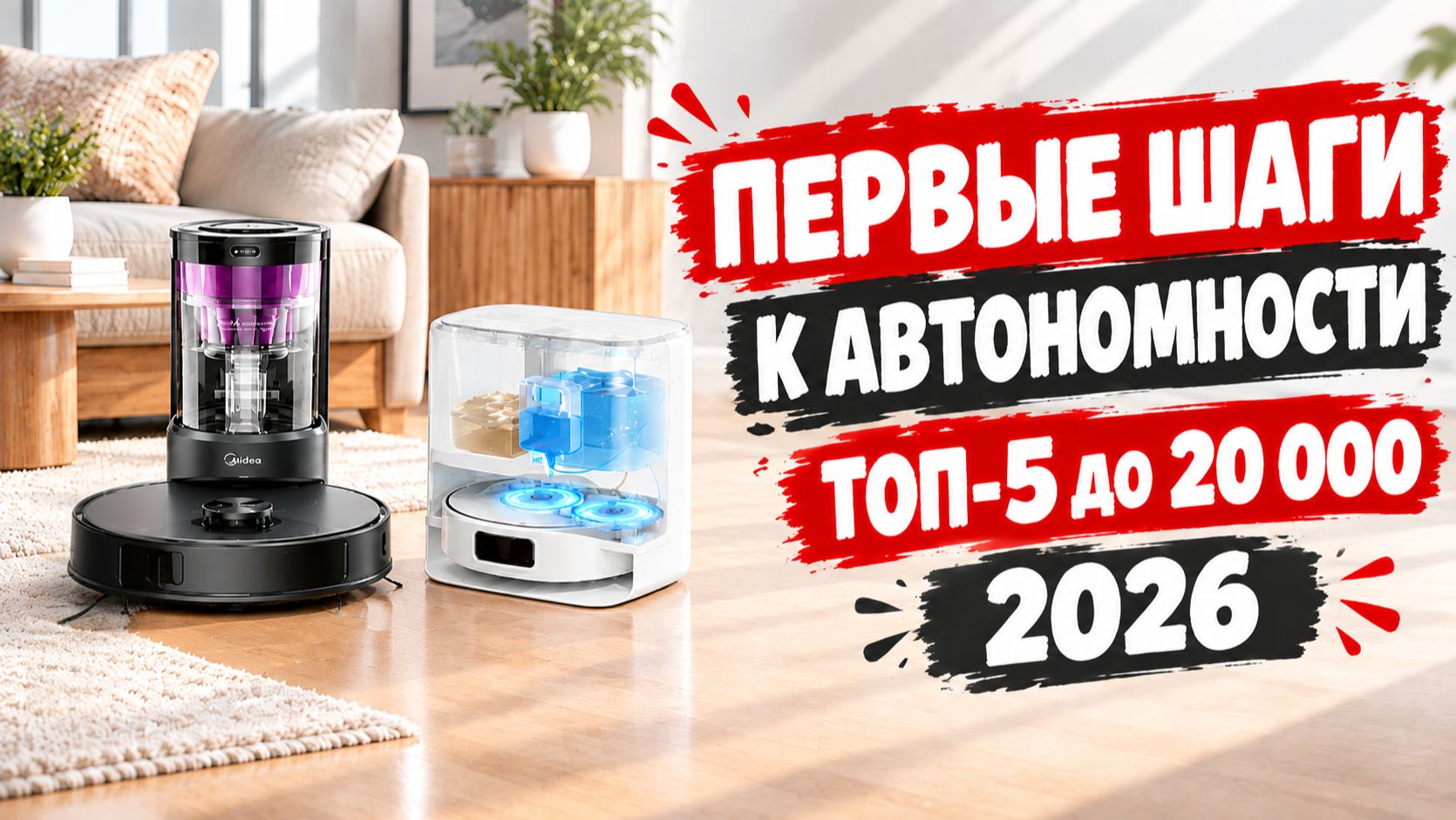 Лучшие роботы-пылесосы до 20000 рублей в 2026 году🏆 ТОП-5 САМЫХ ВЫГОДНЫХ моделей! Обзор + сравнение