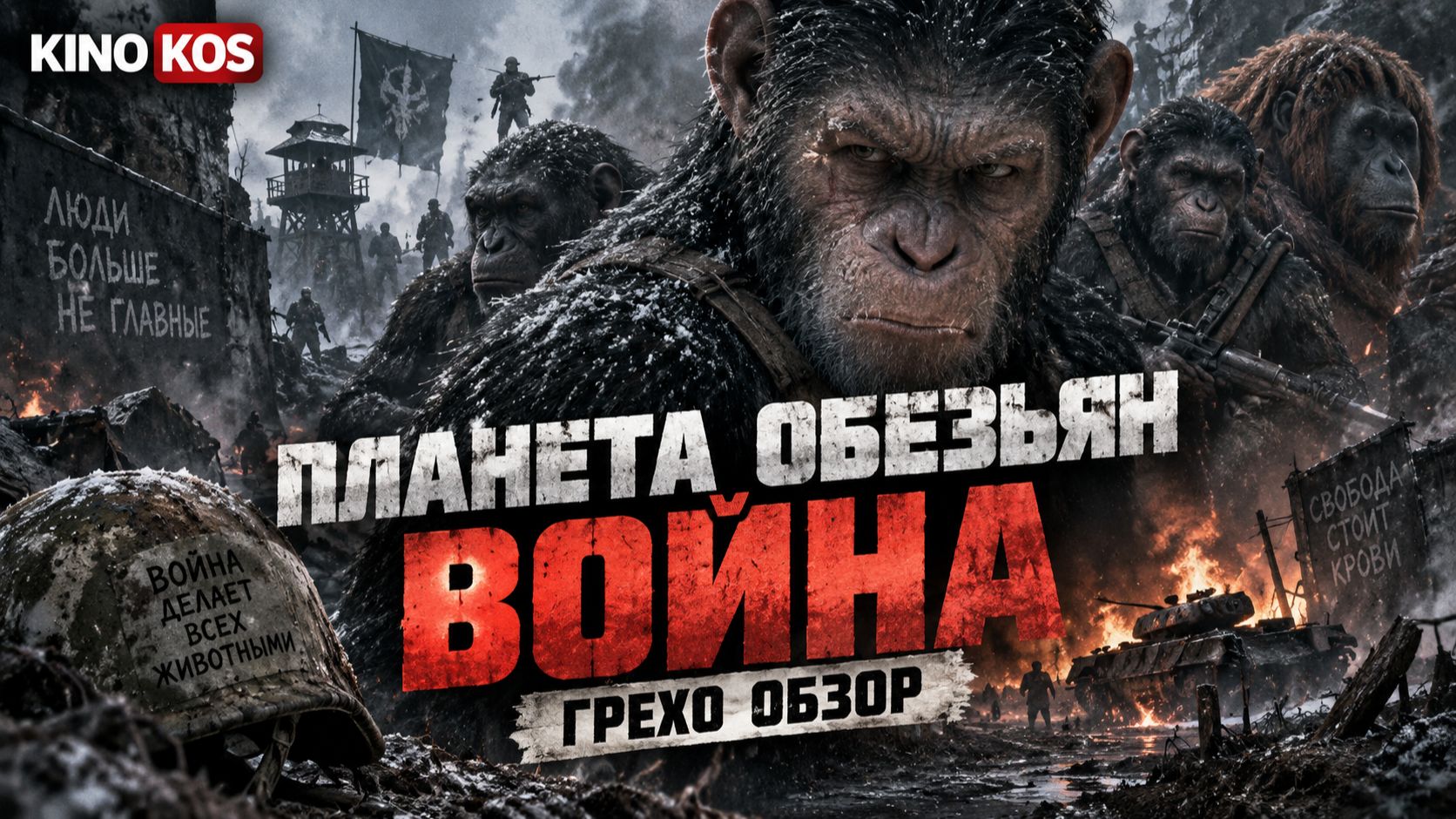 Грехо Обзор Планета обезьян война