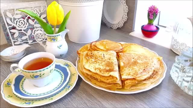 Блины пшенные дрожжевые и простые! Домашняя еда Кухня Рецепты  #еда