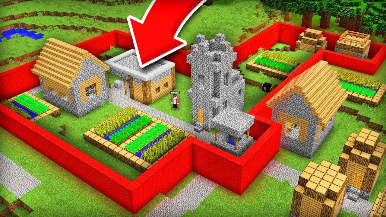Я ЗАБРАЛ СЕБЕ ЧАСТЬ ДЕРЕВНИ В МАЙНКРАФТ | Компот Minecraft
