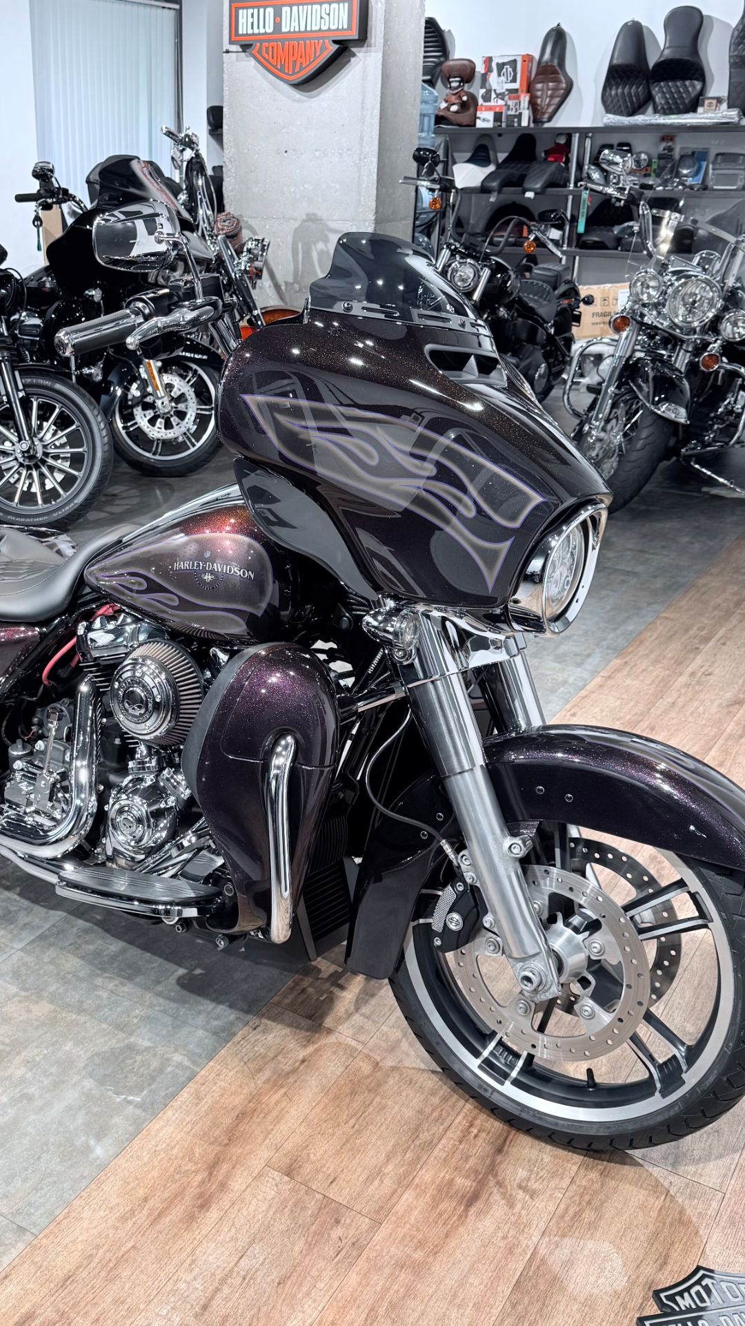 + 2017 HD Street Glide 107 ABS Hard Candy Mysterious Purple Flakes 36K (VIN 5HD***7643)