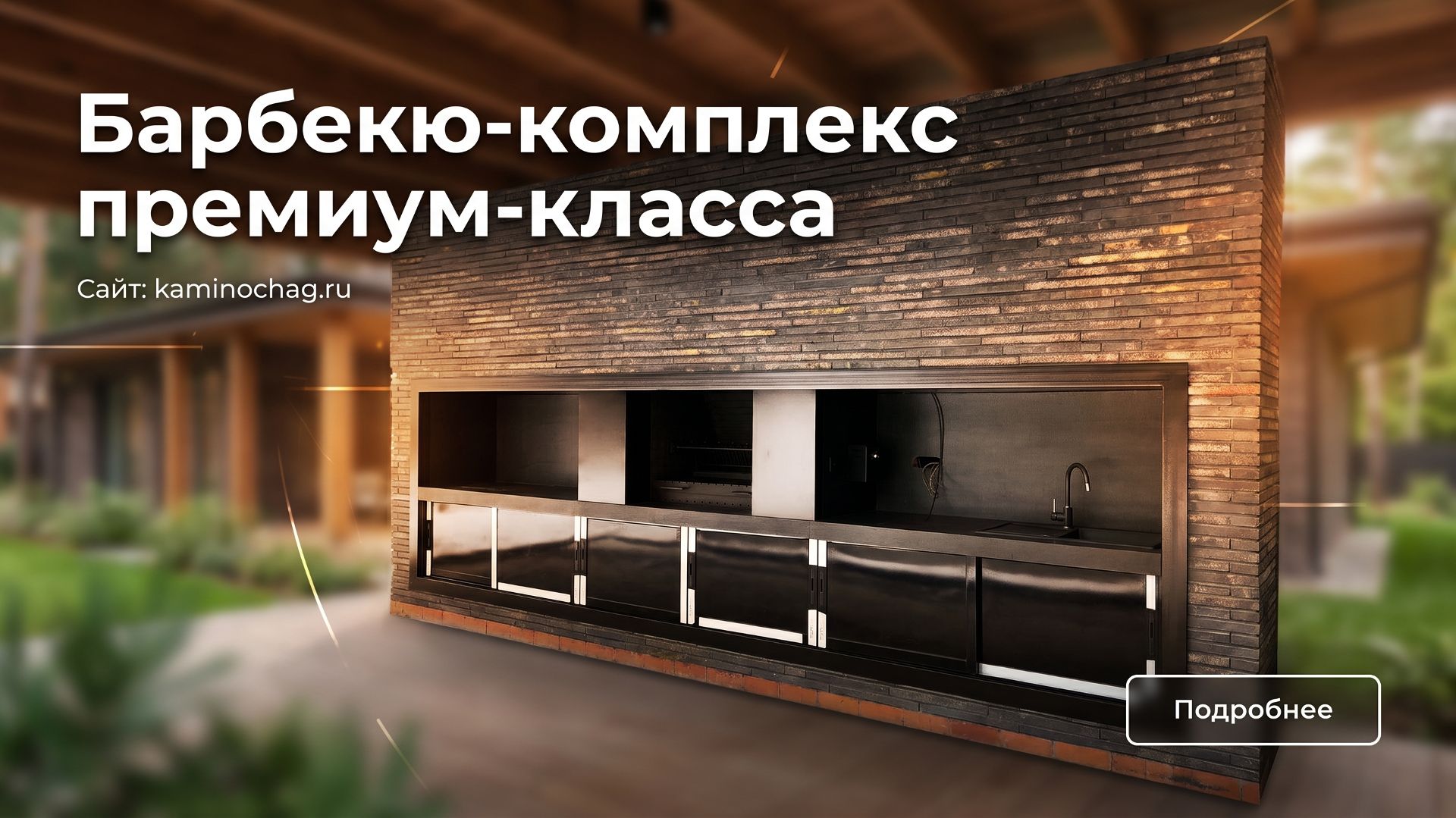 Строительство барбекю-комплекса премиум-класса в Московской области