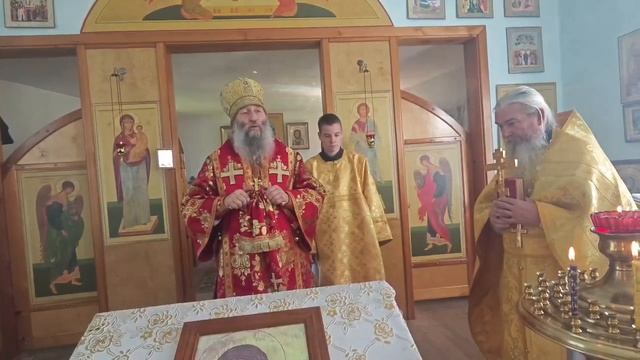 Проповедь владыки Гурия в день памяти святого Александра Невского в храме с. Заветное