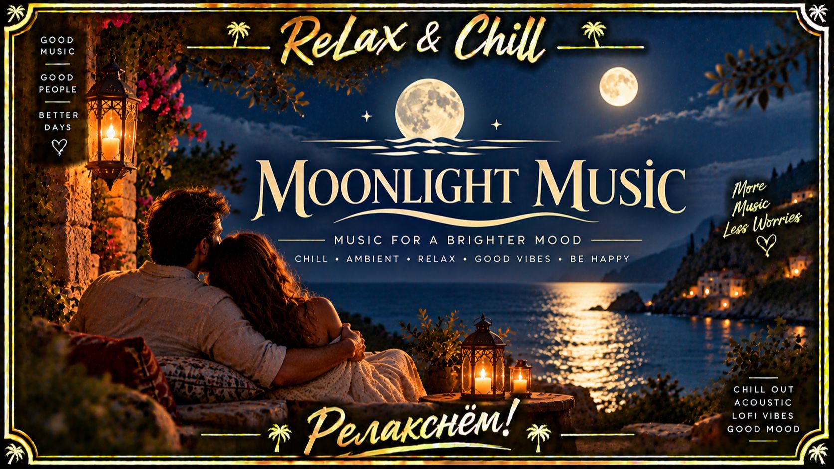 MOONLIGHT MUSIC 🌙 Tranquility | Deep Healing Relaxing Music For Meditation, Sleep & Peace