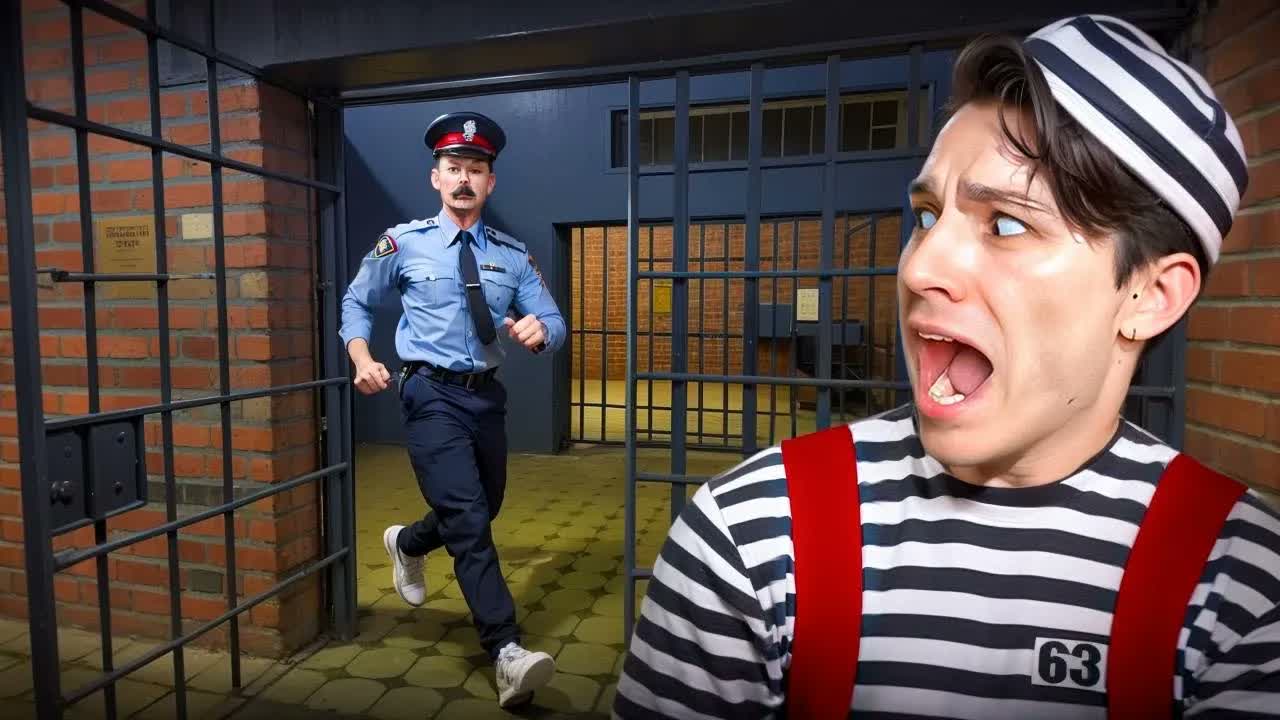 СБЕЖАЛ ОТ ЗЛОГО ПОЛИЦЕЙСКОГО ИЗ ТЮРЬМЫ!😱 НОВАЯ ИГРА – ПОБЕГ ПАЦАНА ИЗ ТЮРЬМЫ!👮♂️