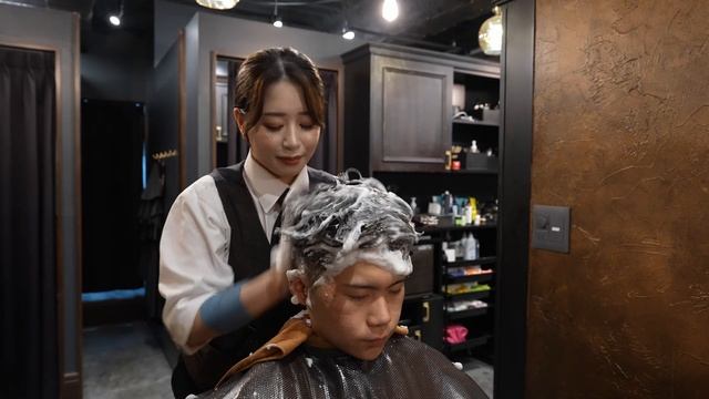 💈(ASMR) You'll Fall In Love With Her – Japanese Barbershop Full Service Massage