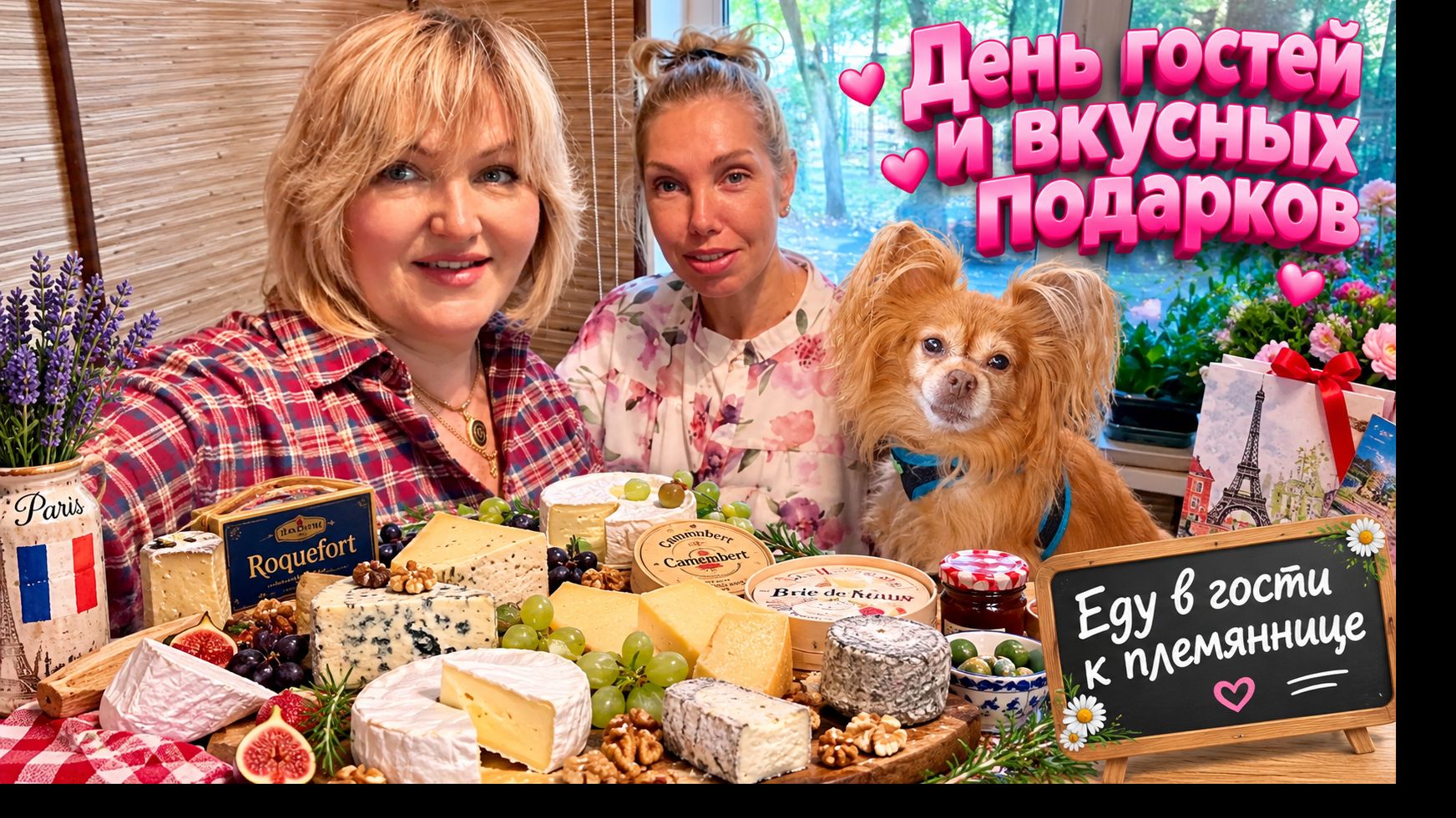 Влог. День гостей и вкусных подарков из Франции. А вечером в гостях у племянницы.