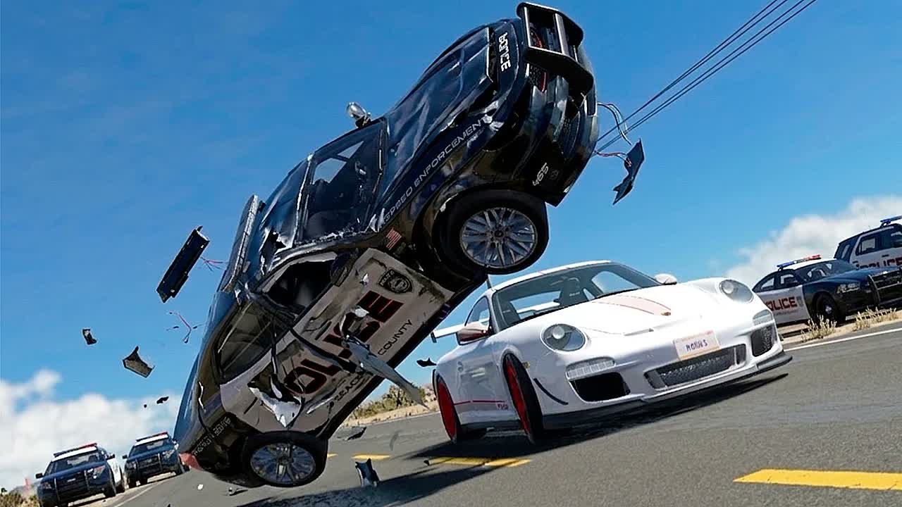 Полицейская погоня и эпичные аварии BeamNG.Drive #152