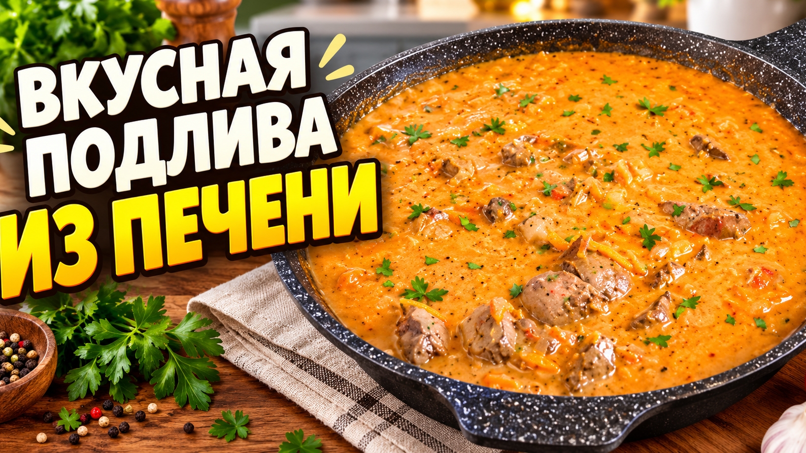 Вкусная подлива из куриной печени!