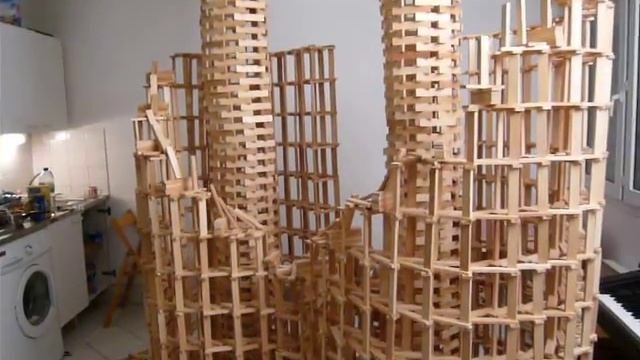 HTK#7 - Kapla Construction Destruction Domino : Double Spirale