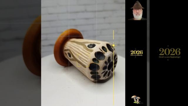 Грибок фигурка из берёзы