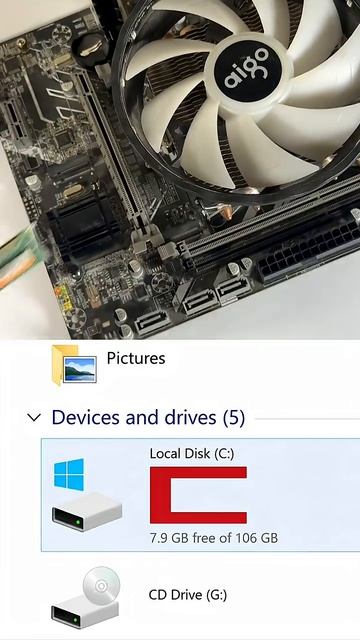 “ Local Disk C💀” #pcgaming #benchmark #rtx5050 #gtx1080ti #windows #пк #игры #приколы #виндовс