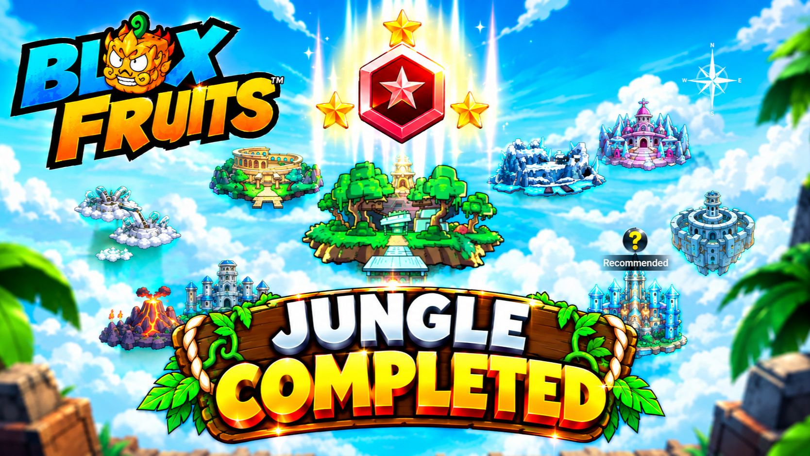 JUNGLE СЕКРЕТНЫЕ КВЕСТЫ ! Как получить 3 ЗВЕЗДЫ  Blox Fruits