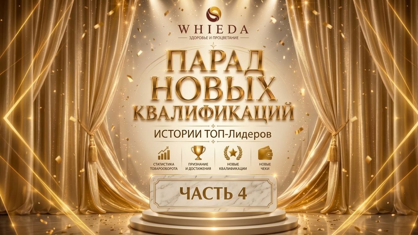Истории новых ТОП-Лидеров WHIEDA август 2026 часть 4
