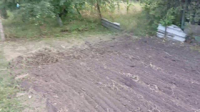 Как я выбрал портулак из земли в огороде минитрактором.