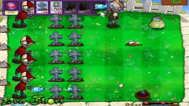 Zombies Vs. Plants (ZvP) Adventure Day Level 1-1 To 1-10