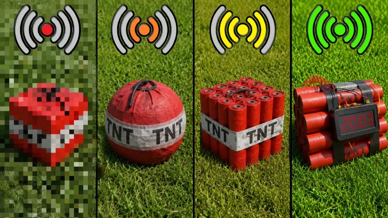 Новый TNT с разным Wi‑Fi в Minecraft — эксперимент!