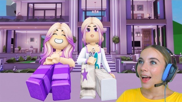 24 ЧАСА В ФИОЛЕТОВОМ МИРЕ В БРУКХЕЙВЕН в ROBLOX! С АЛЁНОЙ