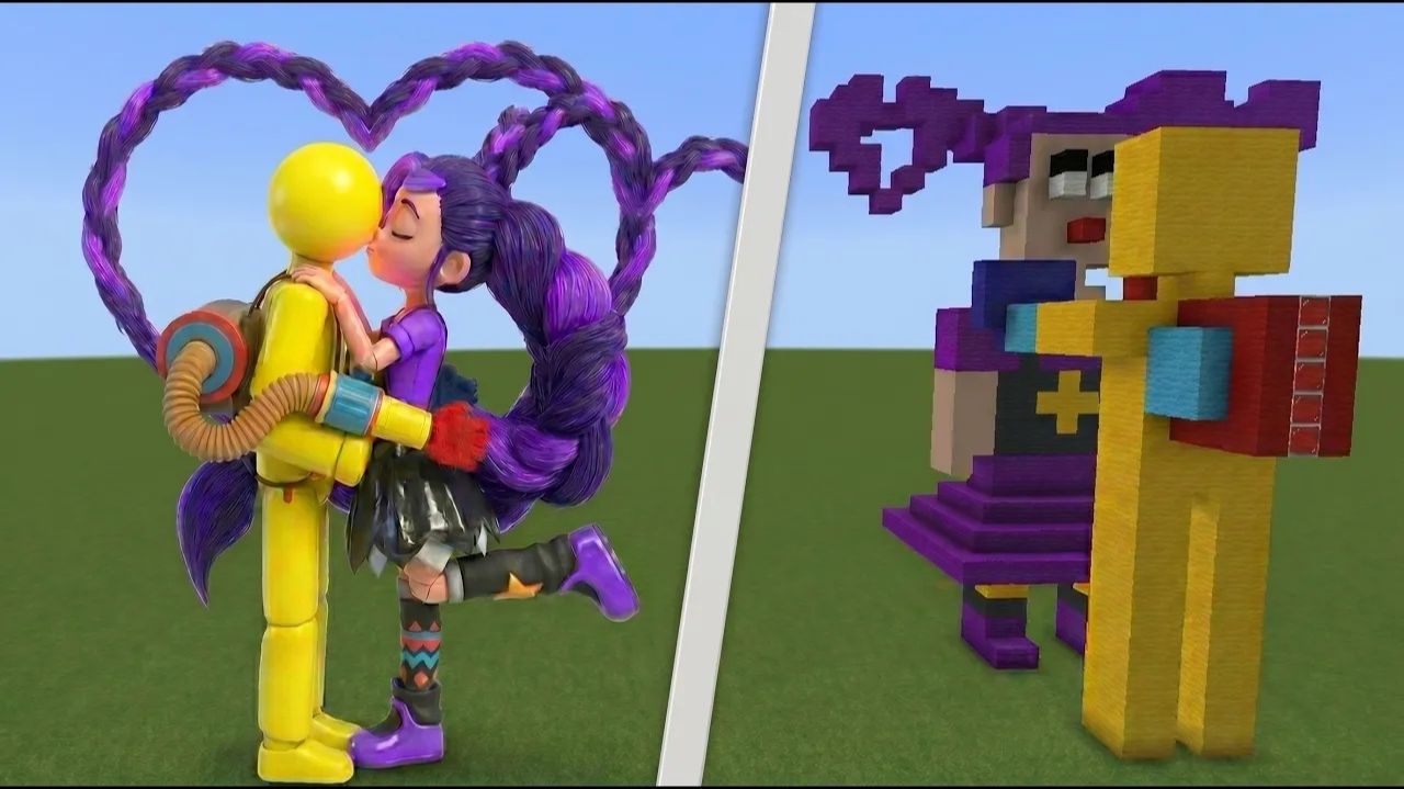 Эволюция Poppy Playtime: Лили ЛавБрейдс и Игрок в Minecraft Addon PE!