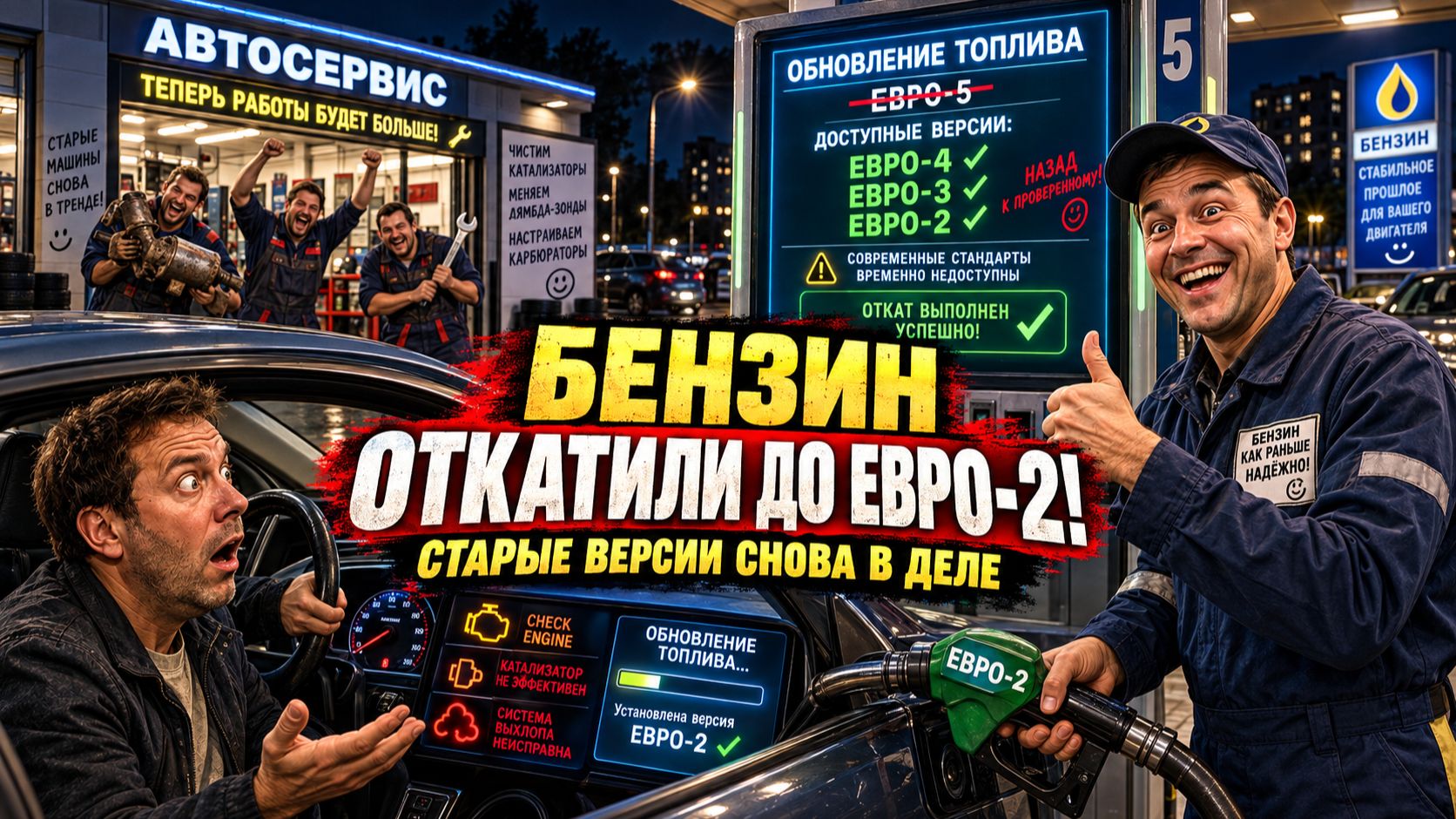 МАШИНЫ 2025 — БЕНЗИН 1998: ЕВРО-2 ВЕРНУЛСЯ