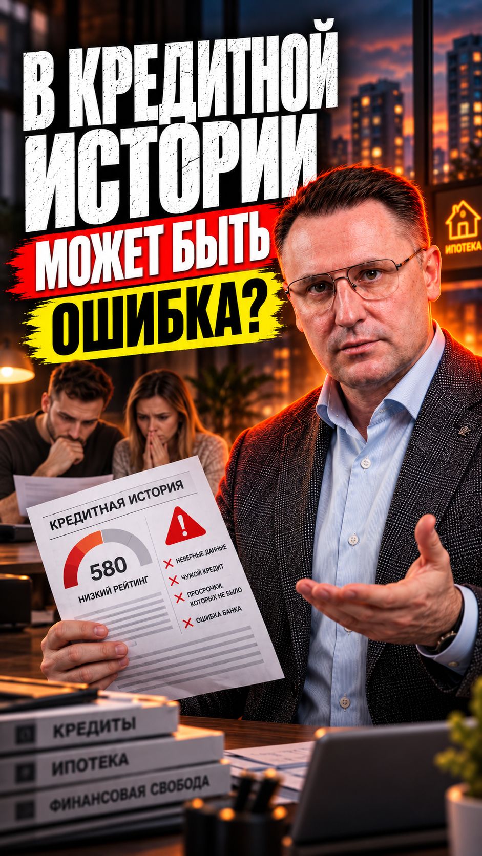 В кредитной истории может быть ошибка, о которой вы даже не знаете