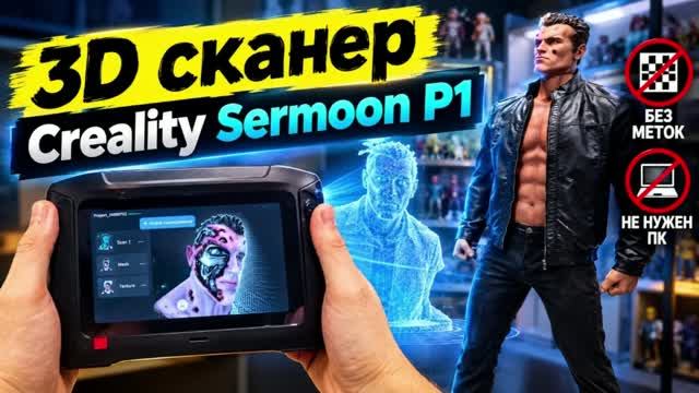 3D сканер Creality Sermoon P1. Работает без ПК и меток?